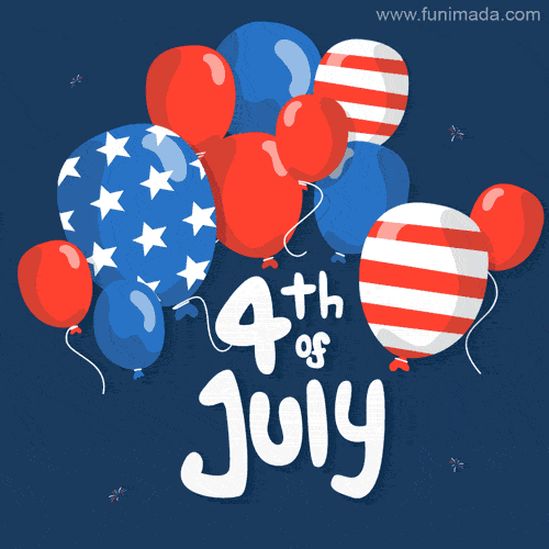 Animated Happy 4th Of July Gif